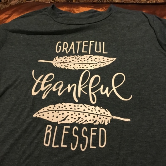 Grateful thankful blessed t-shirt - Picture 2 of 3